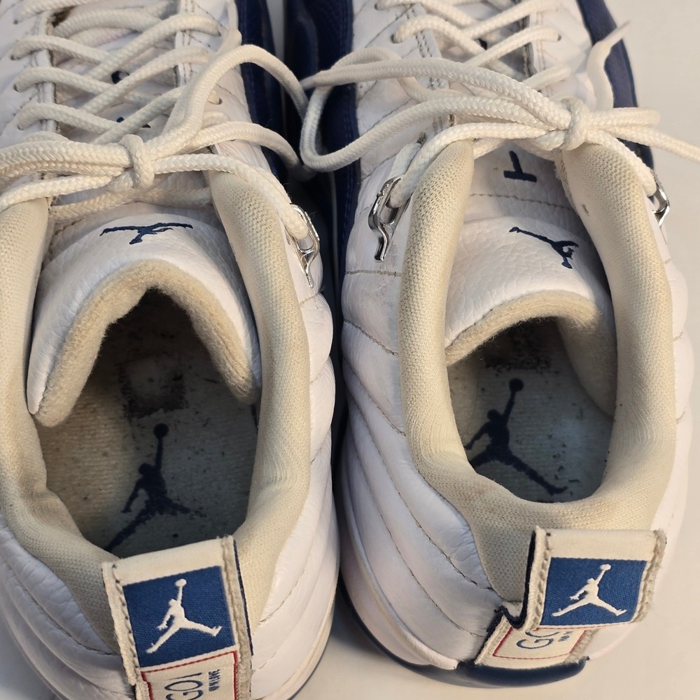 Air Jordan Mens 7.5  12 Low Golf Shoes French Blue White DH4120-101  Excellent - Picture 9 of 14